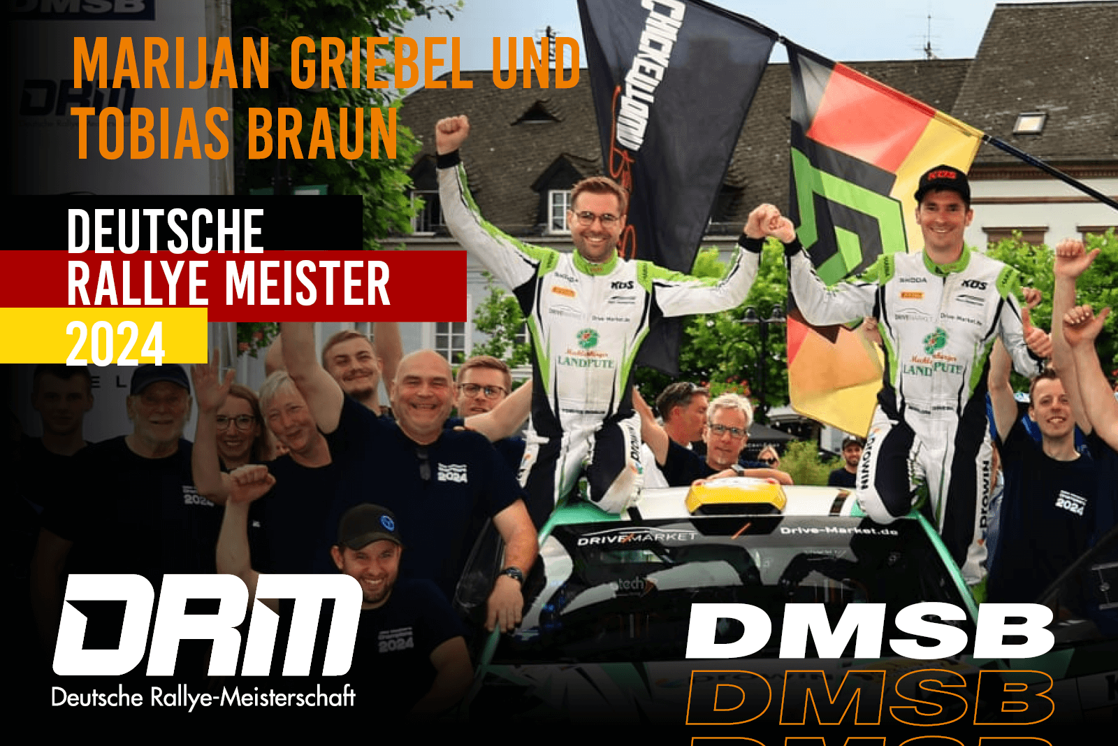 Marijan Griebel und Tobias Braun Deutsche Rallye-Meister 2024