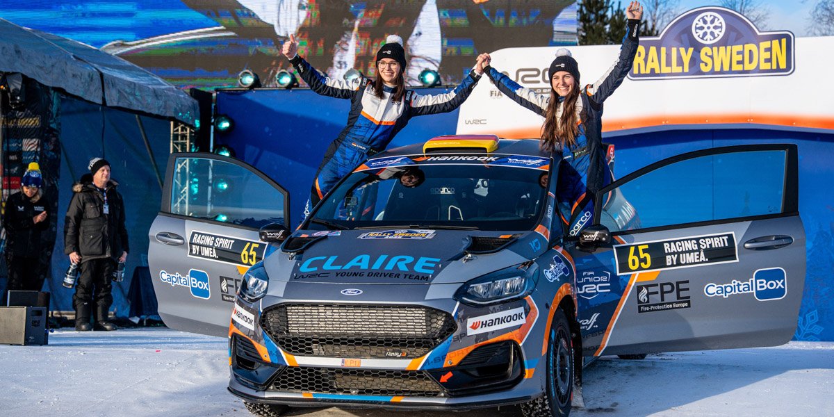 Claire Schönborn und Jara Hahn, Rally Sweden 2025